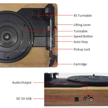 Afbeelding in Gallery-weergave laden, Portable Vinyl Speler