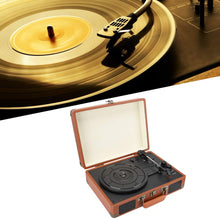 Afbeelding in Gallery-weergave laden, Platenspeler in vitale stijl, met bluetooth